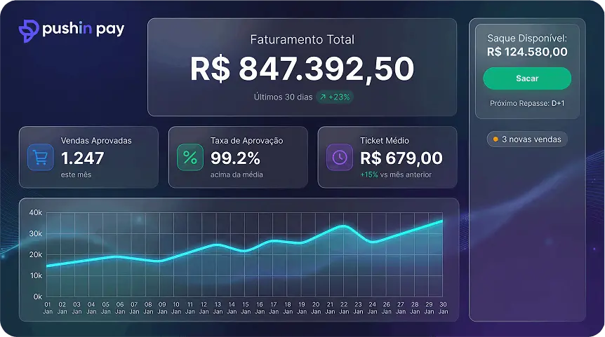 Tela dashboard